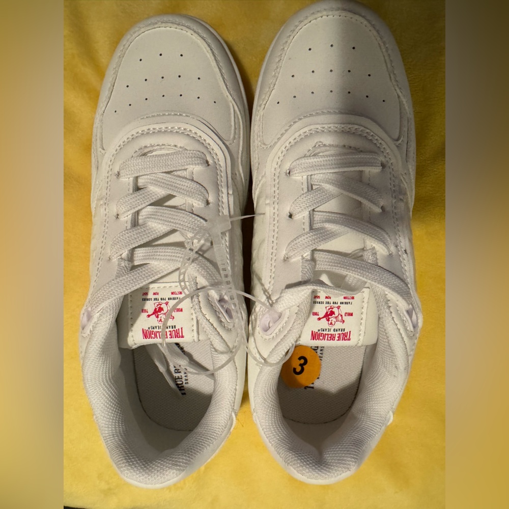 True Religion Kids Classic White Sneakers